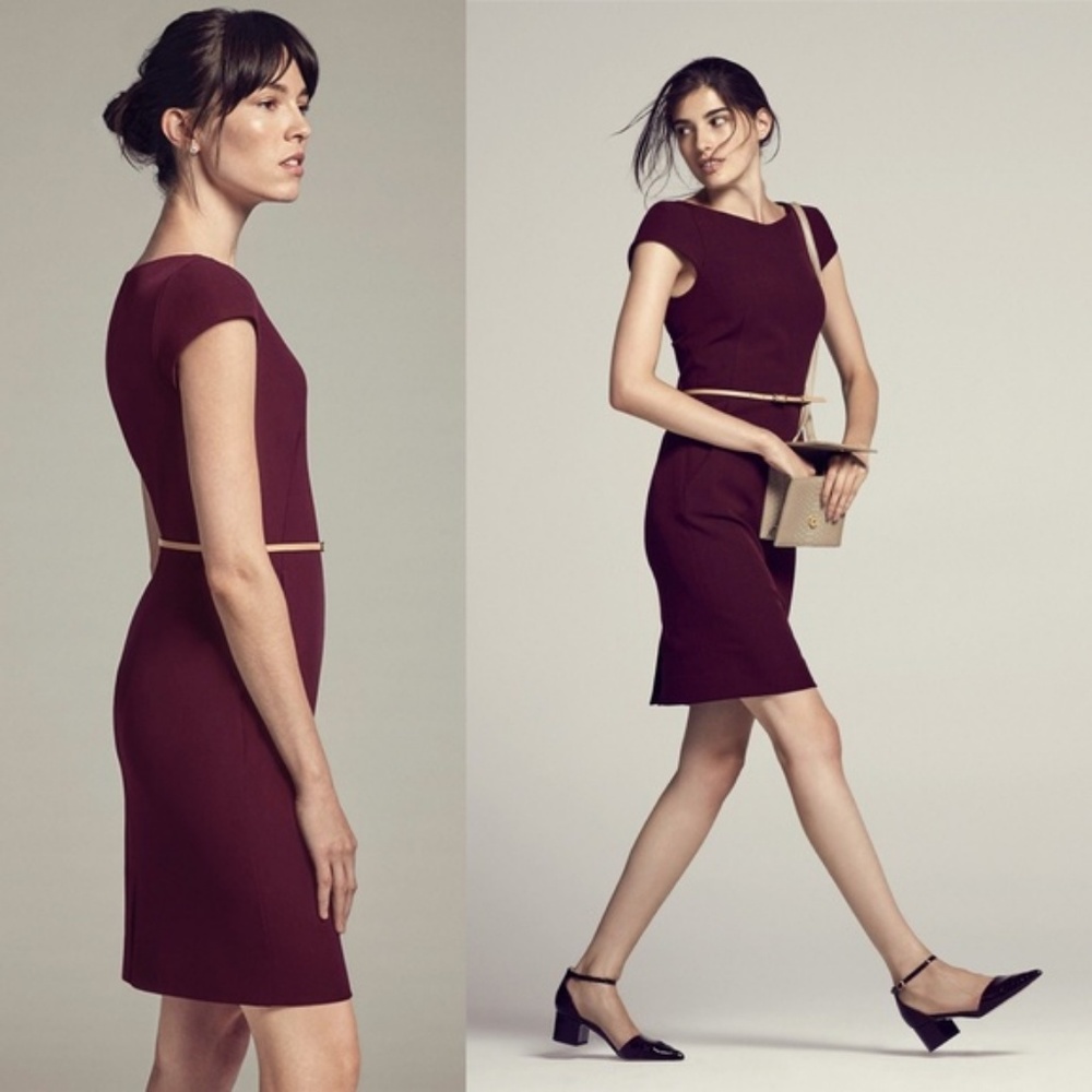MM LaFleur Nisa Dress in Burgundy